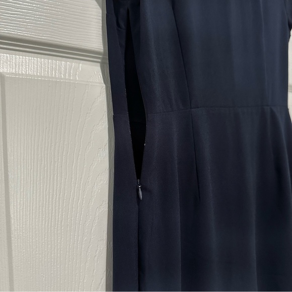 Banana‎ Republic Blue V-Neck Sheath Dress Short Sleeve - Picture 4 of 6